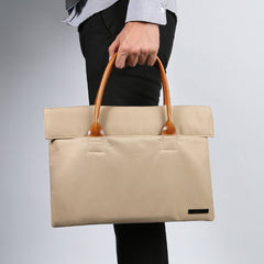 Fashion PVC Canvas Casual Black Men's Handbag Briefcase Business Laptop Handbag For Men - iwalletsmen