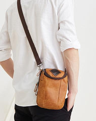 Leather Cell Phone Holsters Belt Pouches for Men Waist Bag BELT BAG Shoulder Bag For Men - iwalletsmen