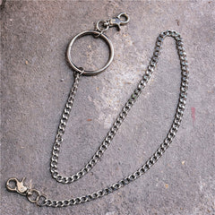 Badass Men's Womens Silver Ring  Pants Chain Long Wallet Chain Biker Wallet Chain For Men - iwalletsmen
