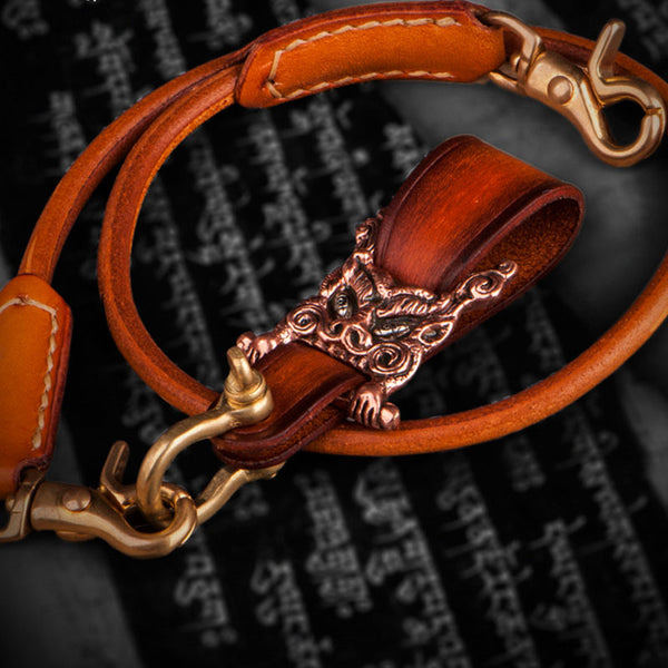 Leather biker trucker Tibetan Keychain wallet Chain for chain wallet biker wallet trucker wallet