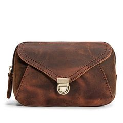 Classy Brown Leather Mens Work Clutch Bag Wirstlet Clutch Mobile Phone Bag For Men - iwalletsmen