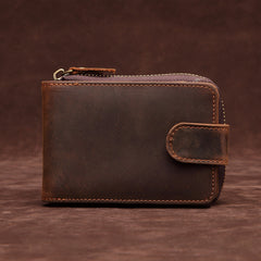 Brown Leather Billfold Cards Wallet for Men Small License Wallet Cards Wallets For Men - iwalletsmen
