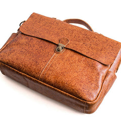 Genuine Leather Mens Cool Messenger Bag Work Bag Satchel Bag Briefcase Bag for men