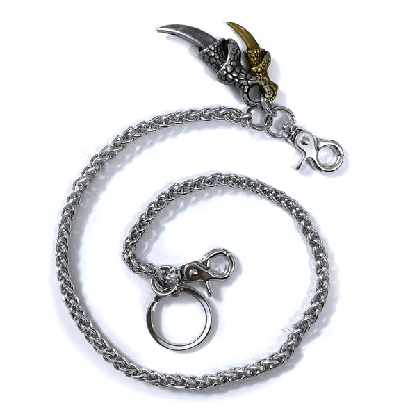 Badass Silver Eagle Claw Wallet Chain Punk Pants Chain Biker Wallet Chain For Men - iwalletsmen