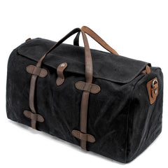 Casual Waxed Canvas Mens Large Travel Waterproof Weekender Bag Shoulder Duffle Bag for Men - iwalletsmen