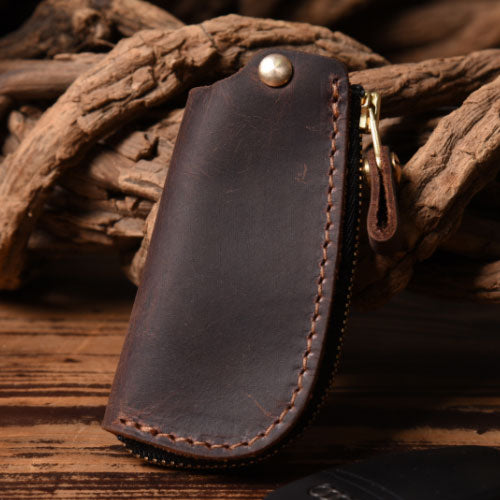 Handmade Leather Mens Cool Car Key Wallet Car Key Holder Car Key Case for Men - iwalletsmen