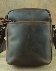 Cool Leather Mens Small Messenger Bag Tablet Side Bag Shoulder Bags For Men - iwalletsmen