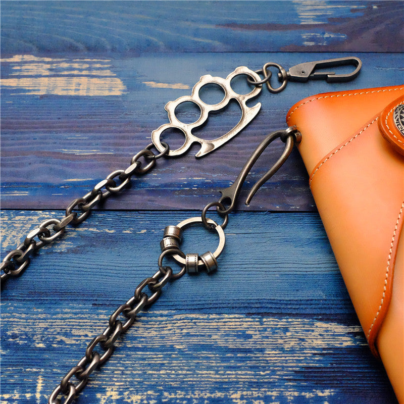 Badass Punk Mens Long Stainless steel Silver Chain Pants Chain Wallet Chain For Men - iwalletsmen