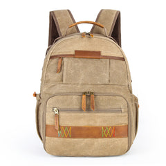 GREEN LARGE CANVAS WATERPROOF MENS CANON CAMERA BACKPACK NIKON CAMERA BAG DSLR CAMERA BAG FOR MEN - iwalletsmen