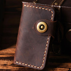 Handmade Leather Mens Cool Key Wallet Key Holder Car Key Case for Men - iwalletsmen