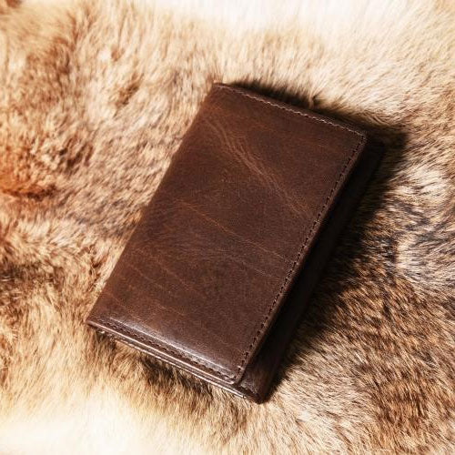 Handmade Leather Mens Cool Slim Leather Wallet Men Small Wallets Bifold for Men - iwalletsmen
