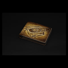 Handmade Leather Tooled Transformers Megatron Mens billfold Wallet Cool Leather Wallet Slim Wallet for Men