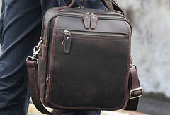 VINTAGE LEATHER MENS Camera Bag Small Cool SHOULDER BAG HANDBAG FOR MEN - iwalletsmen