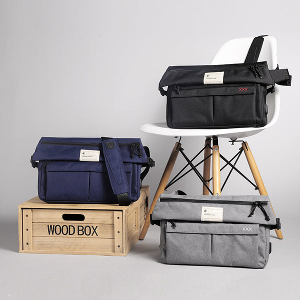 Cool OXFORD CLOTH PVC Men's Shoulder Bag School Bag Messenger Bag For Men - iwalletsmen