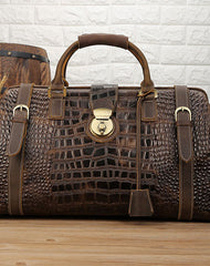 Cool Leather Mens Overnight Bag Duffle Bag Travel Bag Weekender Bags for Men - iwalletsmen