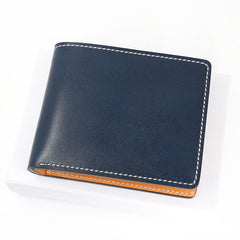 Leather Mens Small Wallet Slim Wallet Front Pocket Wallet Card Wallet for Men - iwalletsmen