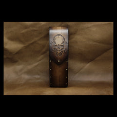 Handmade Mens Womens Tooled SKull Wooden Leather Glasses Case Glasses Box Glasses Holder Eyeglass Case