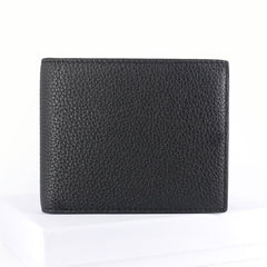 Black Leather Mens Bifold Small Wallet Front Pocket Wallet Slim Small Wallet for Men - iwalletsmen
