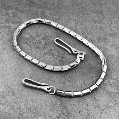 Badass Silver Mens Biker Wallet Chain STAINLESS STEEL Pants Chain Wallet Chain For Men - iwalletsmen