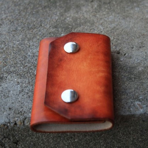 Handmade Mens Leather Key Holder Key Wallet Small Key Wallet for Men - iwalletsmen