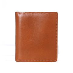 Leather Mens Slim Bifold Small Wallet Front Pocket Wallet Small Wallet for Men - iwalletsmen