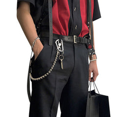 Fashion Men's Women's Silver Bike Chain Long Biker Wallet Chain Pants Chain For Men - iwalletsmen