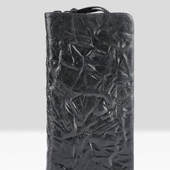Handmade Leather Mens Cool Long Leather Wallet Zipper Clutch Wallet for Men - iwalletsmen