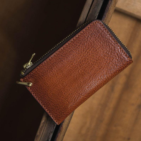 Cool Leather Mens Black Key Chain Wallet Car Key Wallet Brown Car Key Case Keys Holder for Men - iwalletsmen