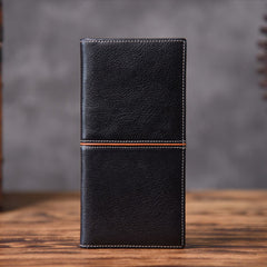 Handmade Leather Mens Cool Slim Leather Wallet Men Small Wallets Bifold for Men