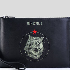 Handmade Leather Mens Clutch Cool Slim Wallet Zipper Clutch Wristlet Wallet for Men - iwalletsmen
