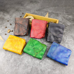 Leather Bifold Wallets For Men Mens Wallet With Coin Pocket Male Wallet With Coin Pocket