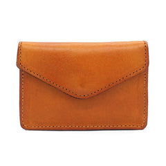 Leather Mens Envelope Front Pocket Wallet Card Wallet Cool Small Change Wallet for Men - iwalletsmen