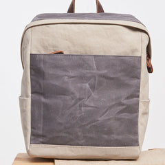 Canvas Gray Mens Cool Backpack Canvas Travel Bag Canvas School Bag for Men - iwalletsmen
