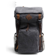 Cool Waxed Canvas Mens Hiking Backpacks Canvas Travel Backpack for Men - iwalletsmen