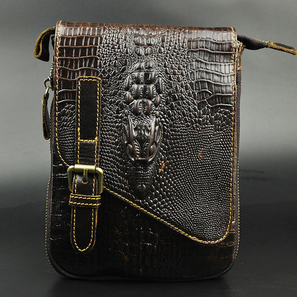 Cool Mens Leather Small Side Bag Belt Pouch Waist Pouch Holster Belt Case for Men - iwalletsmen