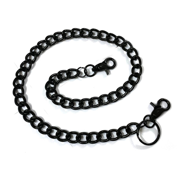 Cool Black Mens Biker Wallet Chain Punk Pants Chain Long Black Wallet Chain For Men - iwalletsmen