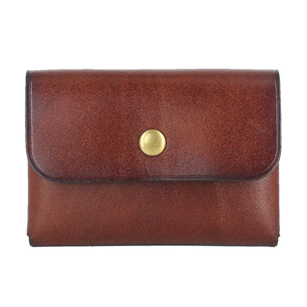 Leather Mens Front Pocket Wallet Small Wallet Card Wallet Change Wallets for Men - iwalletsmen