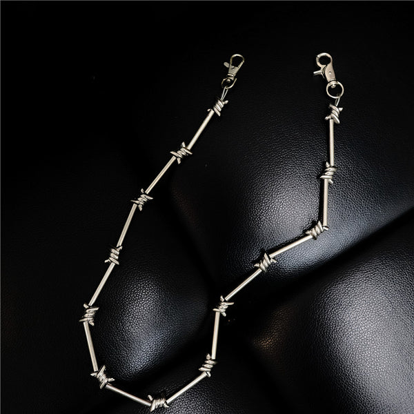 Badass Rock Punk STAINLESS STEEL Pants Chain Biker Wallet Chain For Men - iwalletsmen