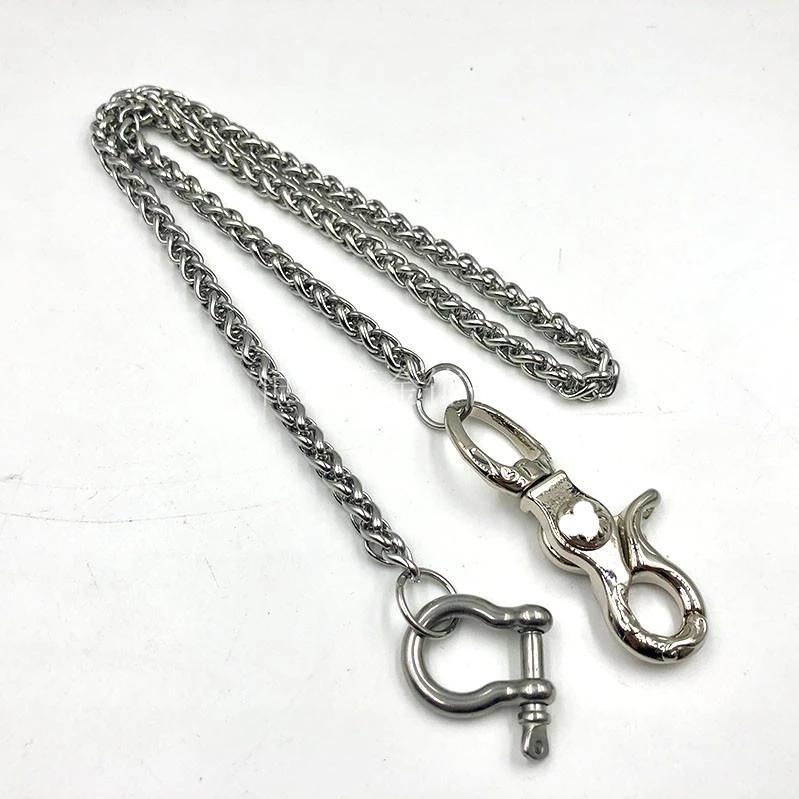 Silver Stainless Steel Cool 19'' Rock Wallet Chain Pants Chain Jeans Chain Jean Chain for Men - iwalletsmen