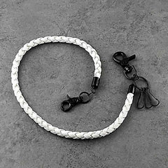 White Leather Wallet Chain Mens Biker Wallet Chain Pants Chain Jeans Chain Jean Chain
