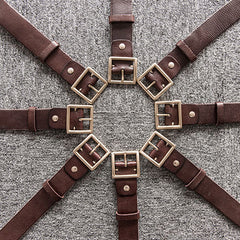 Handmade Genuine Custom Leather Mens Leather Men Coffee Belt for Men
