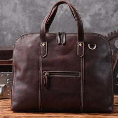 Genuine Leather Mens Cool Messenger Bag Briefcase Work Bag Business Bag for men