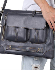 Cool 3-in-1 Brown Leather Mens Backpack Side Bag Laptop Handbag Backpack for Men - iwalletsmen