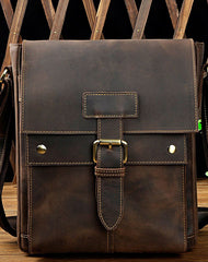 Cool Leather Mens Tablet Messenger Bag Small Side Bag Messenger Bag For Men - iwalletsmen