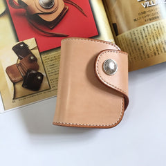Handmade Leather Biker Wallet Mens Cool billfold Chain Wallet Trucker Wallet with Chain