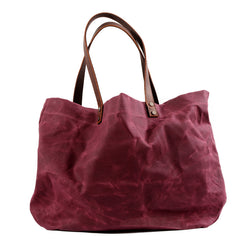 Cool Canvas Leather Mens Casual Waterproof Tote Bag Shoulder Bag Tote Purse For Men - iwalletsmen