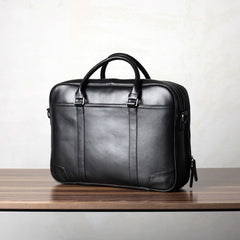 Genuine Leather Mens Cool Messenger Bag Briefcase Work Bag Business Bag for men