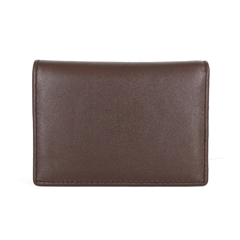 Leather Black Coffee Mens Small Card Wallet Coin Wallet Front Pocket Wallet for Men - iwalletsmen