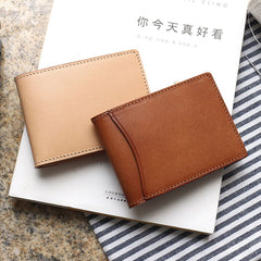 Cool Leather Mens license Wallet Front Pocket Wallets Small License Holder for Men - iwalletsmen