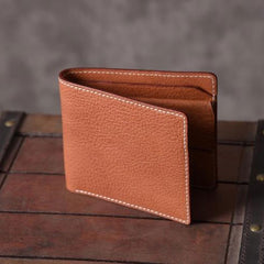 Handmade Leather Mens Cool Wallet Men Slim Wallets Front Pocket Wallet for Men